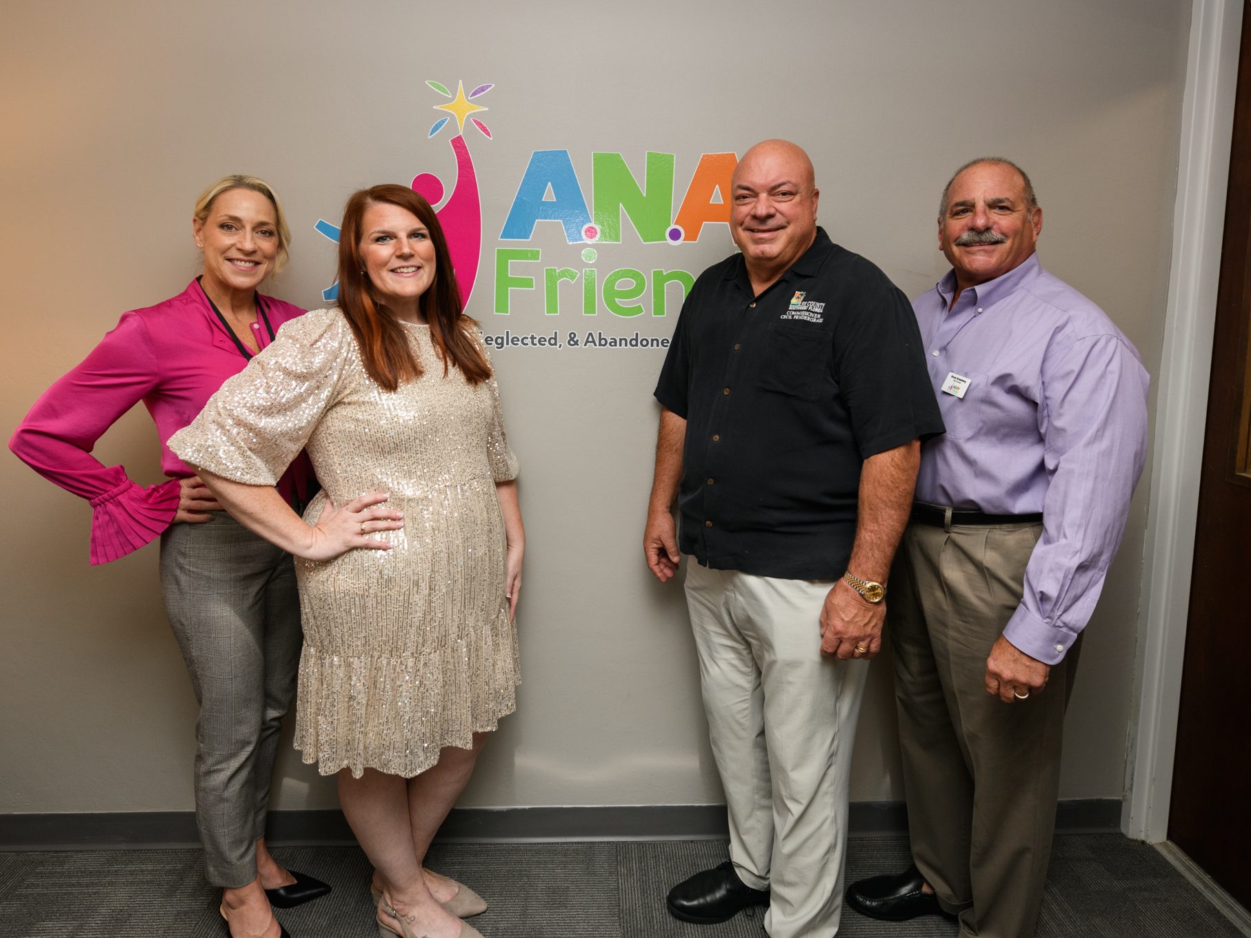 GALF ribbon cutting – jess & amy, comm pendergrass, bruse