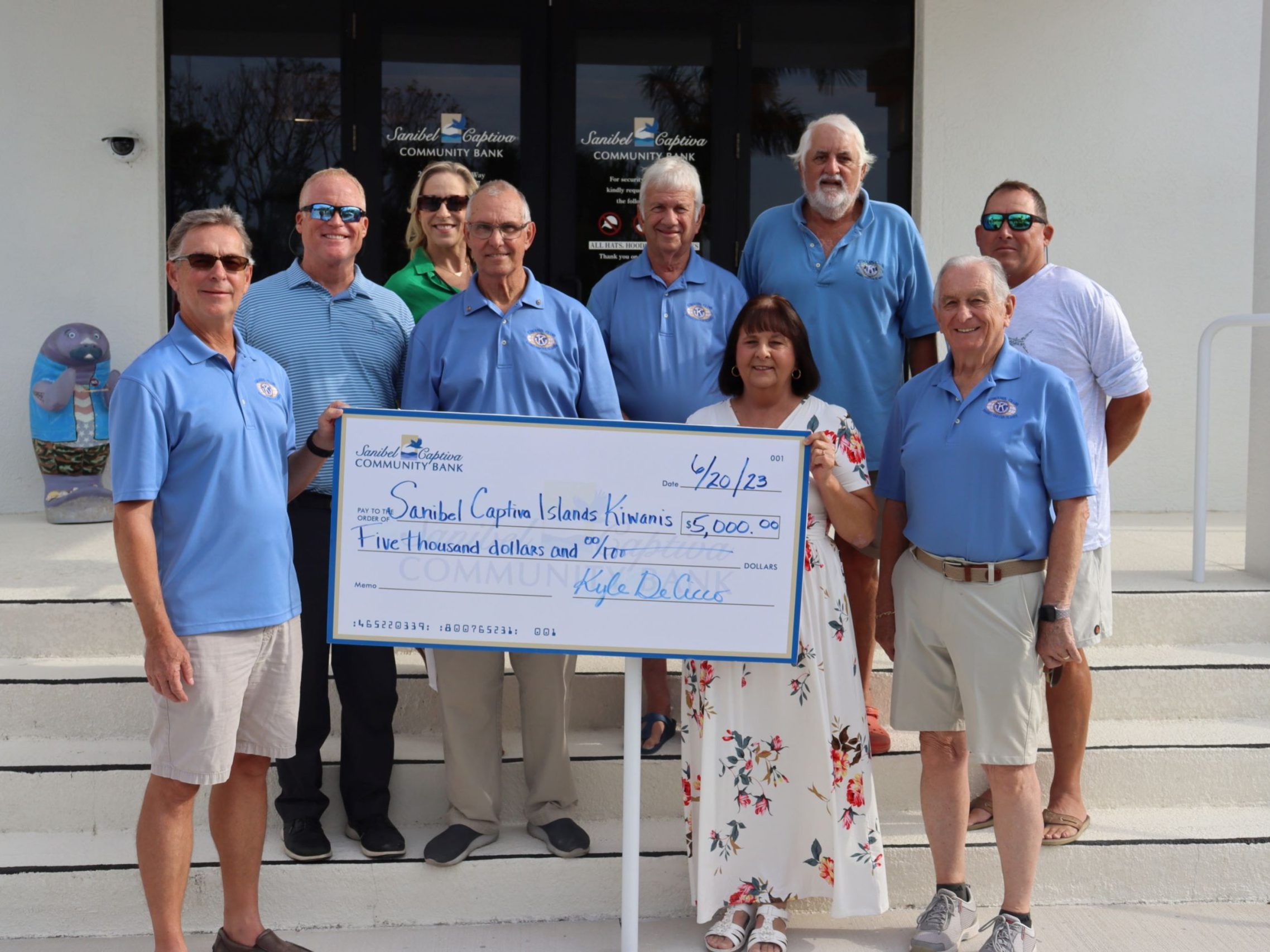 Sanibel Kiwanis donation-larger